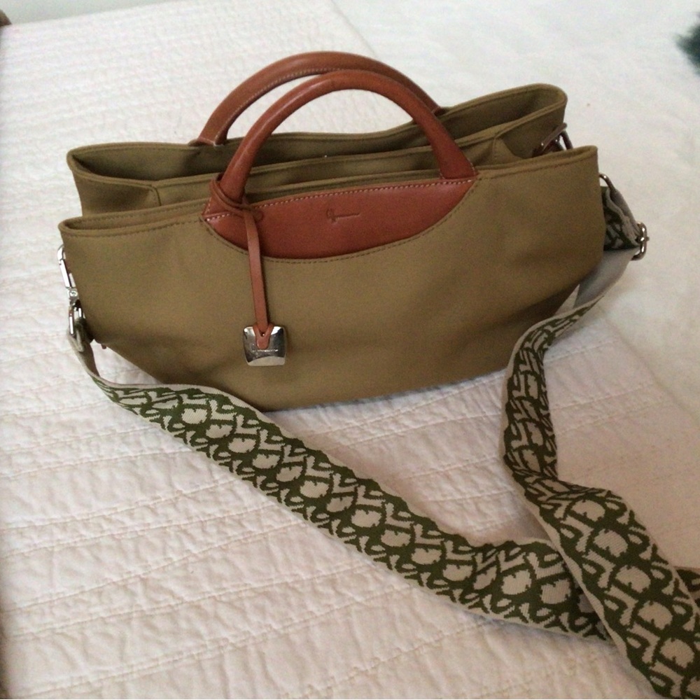 Offermann leather and canvas bag - Picture 2 of 16
